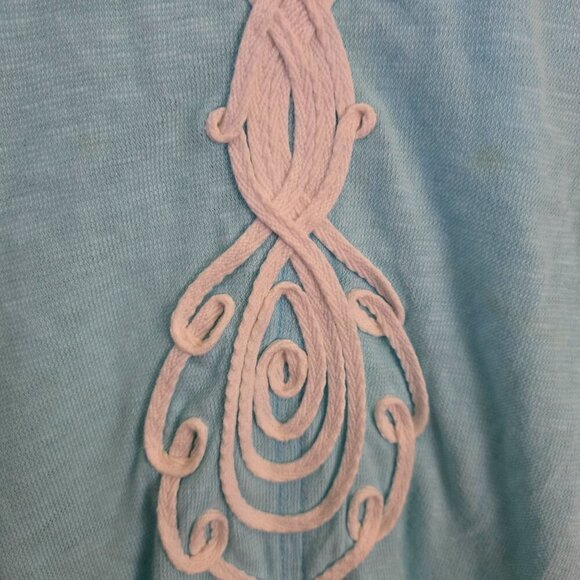 Lilly Pulitzer Tidewater Tunic Dress 3/4 Sleeve Embroidered VNeck Size XS - Picture 5 of 8